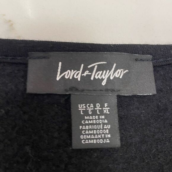 Lord & Taylor Black sweater - Picture 2 of 9